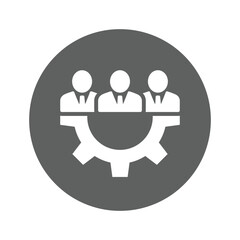 Business Support Team Icon.