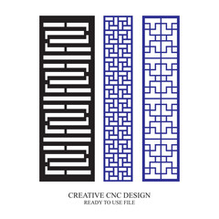 Gate Jali Design for laser Graphic and Plywood, Partition, Cnc Router Design, Acrylic and CNC Machine laser Cutting vector 