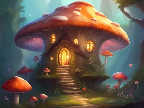Fairytale mushroom house