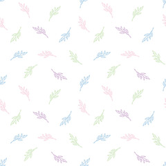 Scandi style design line tree branches seamless vector pattern. Cute hand drawn floral background for kids room decor, nursery art, apparel, packaging, wrapping paper, textile, fabric, wallpaper, gift