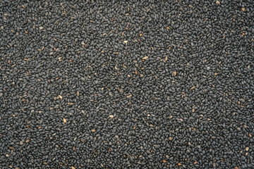 Selasih or basil seed, is a spice from the basil plant, background textured
