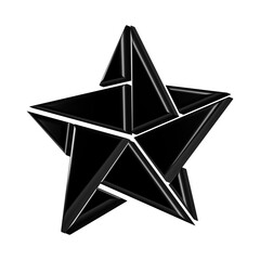 This is a beautifully designed 3D origami icon with a beautiful metallic texture.