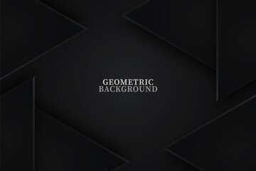 Abstract vector background black geometric.
