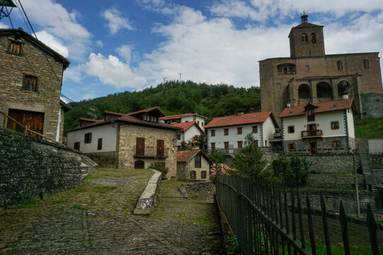 Roncal village in Salazar valley Navarra Spain