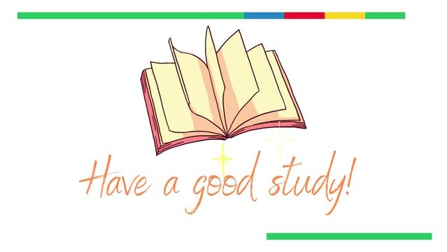 Illustration of an open book for reading.