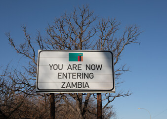 On the boarder of Zambia, 
