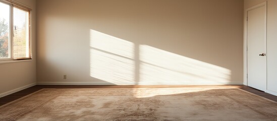 Fototapeta premium Bedroom with carpet and window lacking height