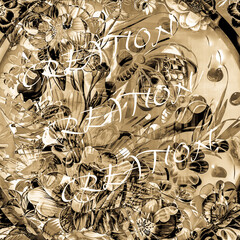 Creation is Composure Thinking.
Black and white abstract floral background
100% original and unique piece of work done in september of 2023. Acoustic composition done digitally with adobe apps