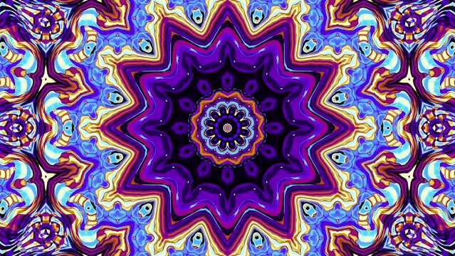 Ornate mandala loop background. 4k looping footage. Abstract Mandala
