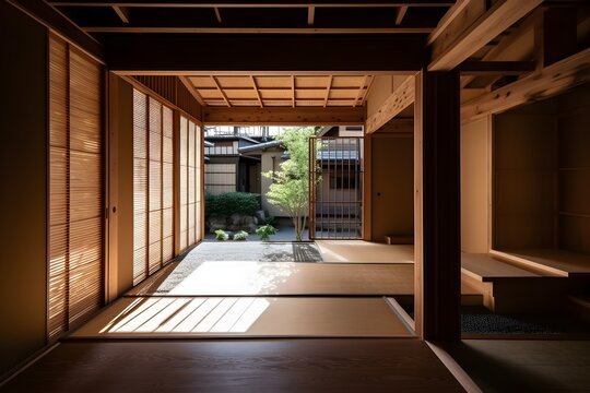 Japanese minimalist style house room