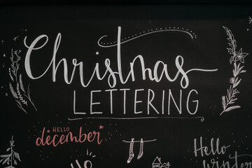 Fototapeta premium Christmas Handlettering Workshop - Creative Handmade