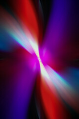 Abstract multicolored zoom effect background. Digitally generated image. Rays of versicolor light....
