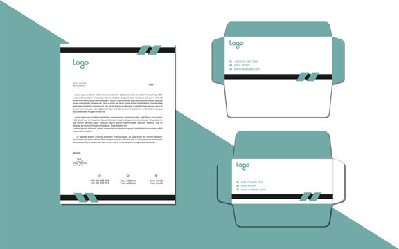 This is a letterhead with envelope, the letterhead size is A4 size . This design is free for everyone