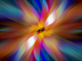 Fototapeta premium Abstract Twisted Light Fibers. Anime Effects Background Overlay Blend. Modern Fractal Floral Leaf Design Fantasy Majestic Background. Illuminated Light Painting. Computer Generated Majestic Wallpaper