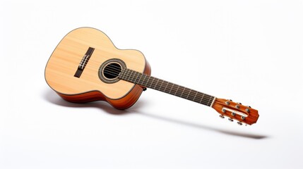 guitar on a white background