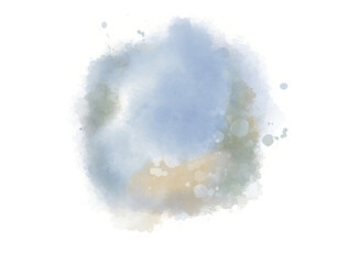 Watercolor background, spor with splashes