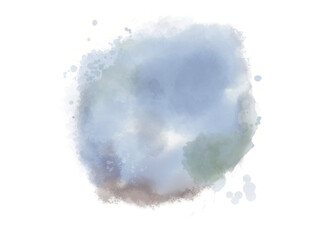 Watercolor background, spor with splashes