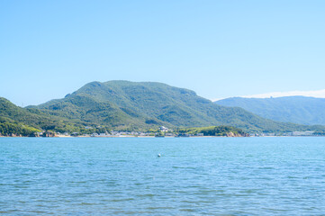 Fototapeta na wymiar 小豆島から見る瀬戸内海