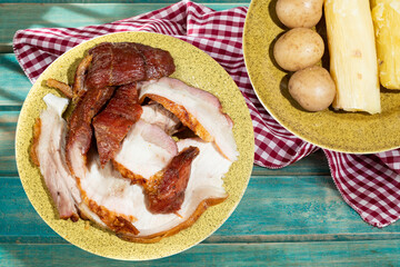 Llanera Meat Colombian Typical Dish; Dish Served With Grilled Me