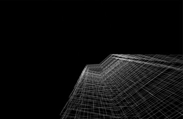 Abstract architectural background vector illustration