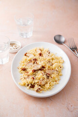 Couscous with chicken and sun dried tomatoes