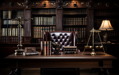 Interior of lawer office