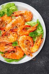 fried shrimp fresh seafood delicious spicy appetizer meal food snack on the table