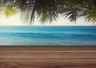 beach with palm trees
