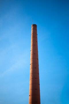 brick chimney of old factory