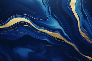 blue marble gradient background with golden lines