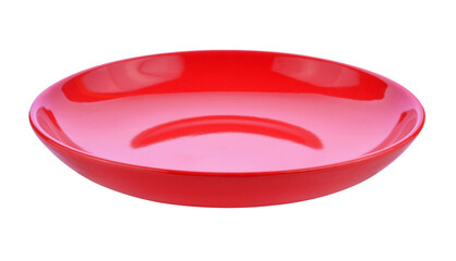 red plate isolated transparent png