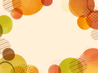 Conception de cartes à motif géométrique coloré d'automne