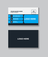 Obraz premium Simple and clean visiting card template. Vector design.
