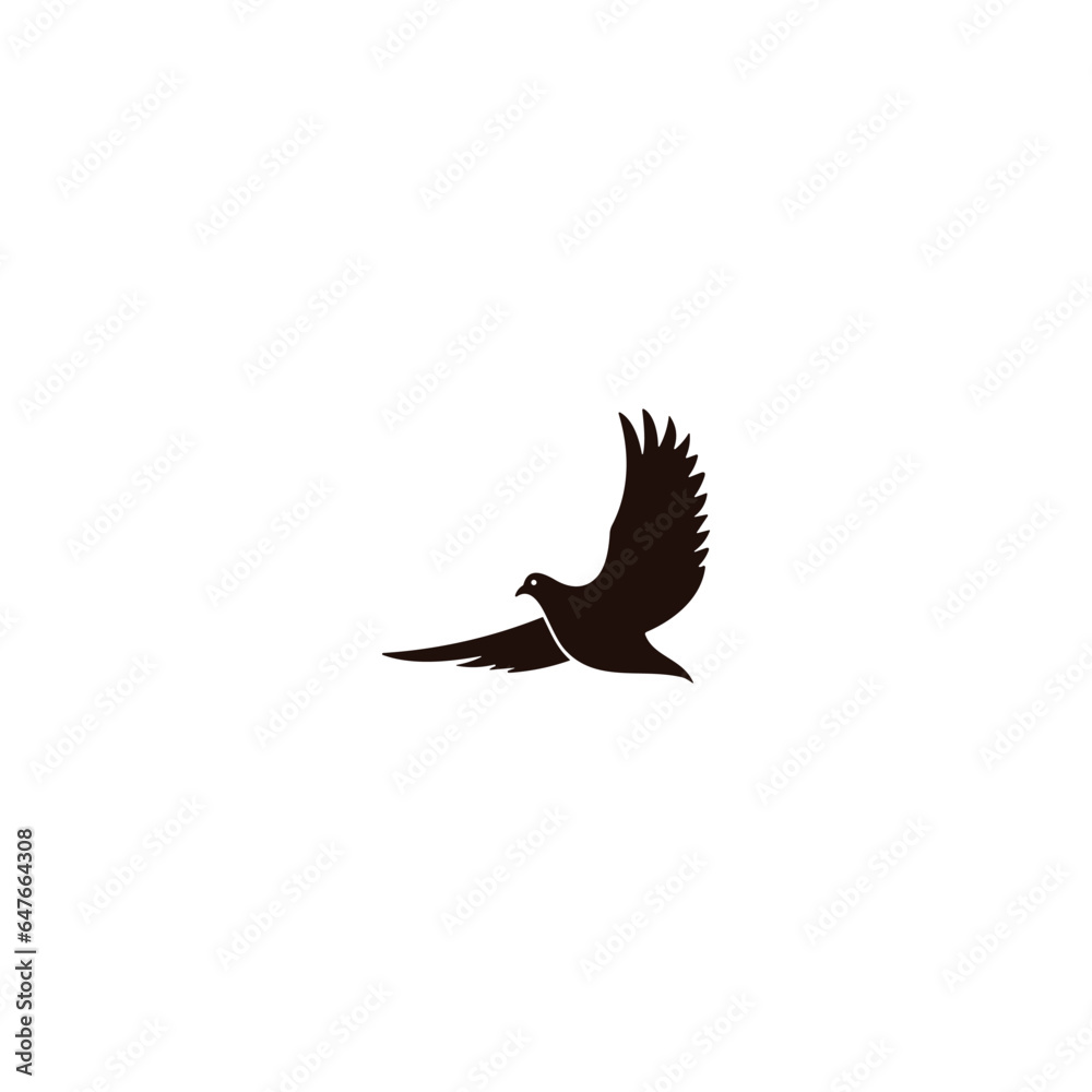 Wall mural  vector bird icon on white background