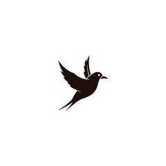  vector bird icon on white background