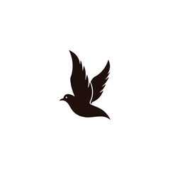  vector bird icon on white background