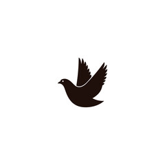  vector bird icon on white background