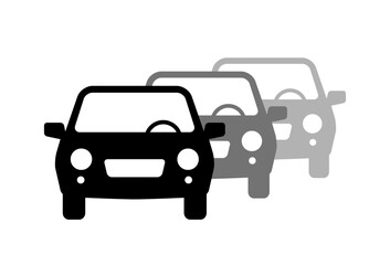 Obraz premium Car vector icon on white background