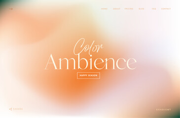 Trendy gradient mesh ambience fluid wave background abstract liquid. Soft pastel color design for banner, poster, cover, flyer, presentation, advertising, landing page