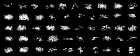 Pakiet chmur na białym tle, chmura © markstudio2008