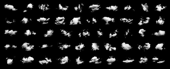 Pakiet chmur na białym tle, chmura © markstudio2008