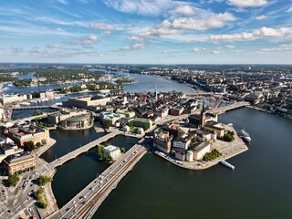 Fototapeta premium Stockholm archipelago from the air