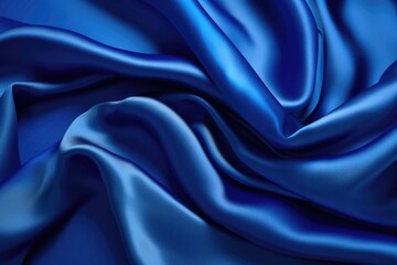 Majorelle blue soft silk fabric
