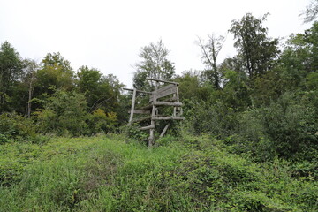 a high seat at the edge of the forest