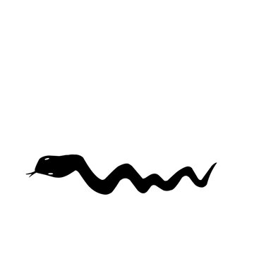 Silhouette of Snake 