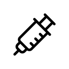 Syringe icon in trendy flat style isolated on white background. Syringe silhouette symbol for your website design, logo, app, UI. Vector illustration, EPS10.