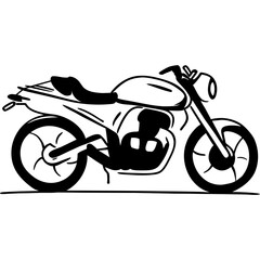 Fototapeta premium Motorcycle Or Motorbike Illustration