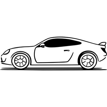 recommend clip art: Coupe Sport Car Illustration