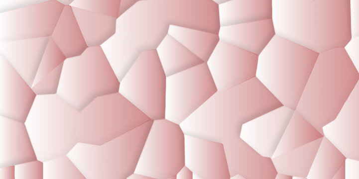 Abstract Low Polygon Pink Gradient Generative Art Background Illustration Modern Background Design Elegant Light Pink Romantic Background.Fit For Presentation Design.