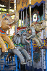 Elephants in carousel  © San G